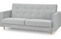 Прямой диван-кровать Брисбен Лайт светло-серого цвета