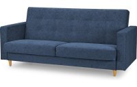 Прямой диван-кровать Брисбен Лайт синего цвета