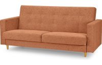 Прямой диван-кровать Брисбен Лайт оранжевого цвета
