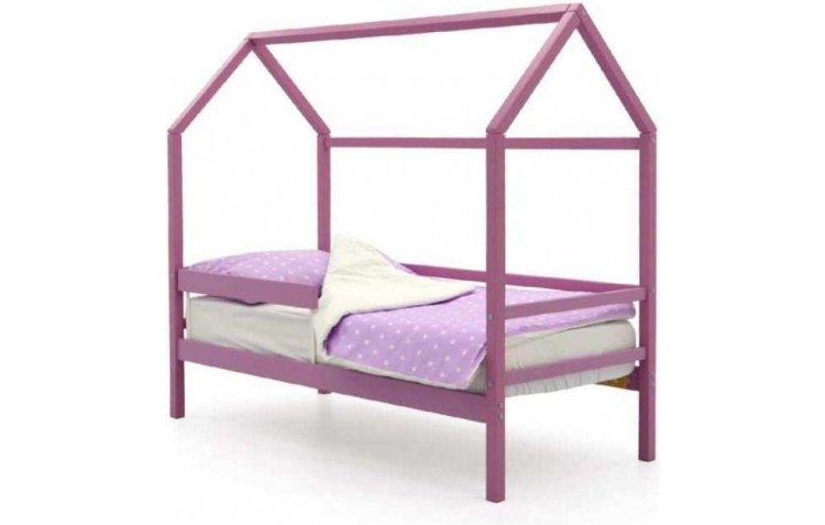 Детская кровать-домик Бельмарко Svogen лаванда с бортиком