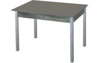 Альфа фотопечать стол обеденный раздвижной / графит/пасадена/металлик