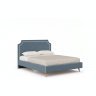 Николь Кровать 1600 с кроватным основанием (Синий/Молочный)