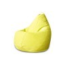 Кресло мешок груша L желтый микровельвет