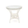 Комплект обеденный "ANDREA" ( стол со стеклом + 4 кресла + подушки), TCH White (белый)