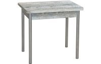 Эко 80х60 стол обеденный раскладной / бетон темный/металлик