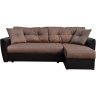 Угловой диван-еврокнижка Амстердам 150, рогожка коричневый