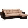 Угловой диван-еврокнижка Амстердам 150, рогожка коричневый