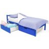 Детская кровать Бельмарко Svogen classic синий с бортиком