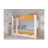 Кровать двухъярусная АСТРА 2  Белый/Оранжевый с ящиком