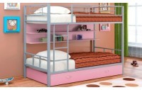 Двухъярусная кровать Севилья-3ПЯ  розовая