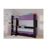 Кровать двухъярусная АСТРА 2 Венге/Фиолетовый с ящиком