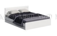 С/Г Нэнси New Кровать 1,4м (Белый глянец холодный/Дуб сонома)