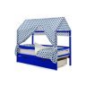 Детская кровать-домик Бельмарко Svogen синий с ящиками
