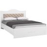 Кровать 1400 с мягким элементом Италия ИТ-8 + ИТ-8А белое дерево