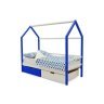 Детская кровать-домик Бельмарко Svogen сине-белый с ящиками