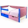 Детская кровать-тахта мягкая Svogen синий-лаванда с ящиками