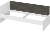 Анри Кровать-диван (0,9х2,0) Белый Текстурный/Железный камень