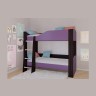 Кровать двухъярусная АСТРА 2 Венге/Фиолетовый без ящика