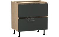  Стол с ящиками СЯ-80 (2), Женева (800*520*870) Дуб Палермо/Зеленый матовый, 21923 