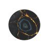 Столик журнальный Sheffilton SHT-TU37/TT32 60 СТЕКЛО/МДФ черный муар/титановый кварц
