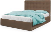 Кровать Адель коричневого цвета 180*200 см