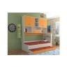 Детская кровать Дельта-21.03 с антресолью (Тренд), оранжевый