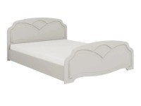 Натали №1 Кровать 1,6м (Белый глянец холодный, белый)