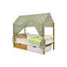 Детская кровать-домик Бельмарко Svogen дерево-белый с ящиками и бортиком