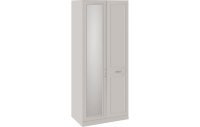 Сабрина СМ-307.07.221-01R Шкаф для одежды с 1 глухой и 1 зеркальной дверью правый с опорой