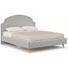 Карен Кровать 1600 с кроватным основанием (Светло-серый/Синий)