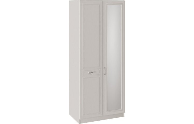 Сабрина СМ-307.07.221L Шкаф для одежды с 1 глухой и 1 зеркальной дверью левый