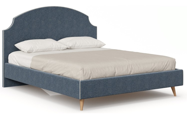 Карен Кровать 1600 с кроватным основанием (Синий/Светло-серый)