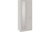 Сабрина СМ-307.07.221R Шкаф для одежды с 1 глухой и 1 зеркальной дверью правый