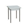 Эко 60х60 стол обеденный раскладной / бетон белый/металлик