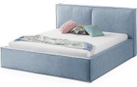 Кровать Латона серо-голубого цвета 180*200