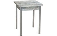 Эко 60х60 стол обеденный раскладной / бетон темный/металлик