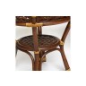 Комплект террасный ANDREA (стол кофейный со стеклом + 2 кресла + подушки), Pecan Washed (античн. орех)
