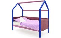 Детская кровать-домик мягкая Бельмарко Svogen Синий-лаванда