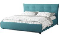 Кровать Фабио голубого цвета