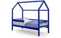Детская кровать-домик Бельмарко Svogen синий с бортиком