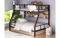 Двухъярусная кровать Гранада-1ПЯ, коричневая / Дуб