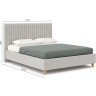 Бари Кровать двуспальная 1600 мягкая с подъёмным механизмом (Серый, Ткань BEATTO PLAN-1)