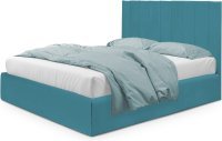 Кровать Нью-Йорк голубого цвета 180*200 см
