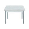 Симпл стол обеденный раскладной / бетон белый/металлик
