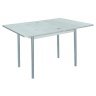 Симпл стол обеденный раскладной / бетон белый/металлик