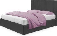 Кровать Нью-Йорк темно-серого цвета 180*200 см