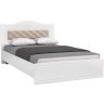 Кровать 1400 с мягким элементом Монако МН-8 + МН-8А белое дерево