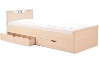 Кровать Мелисса с одной спинкой и бельевыми ящиками, 90
