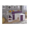 Кровать чердак Астра 9 V8 Белый/Фиолетовый