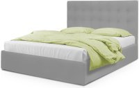 Кровать Адель серого цвета 180*200 см